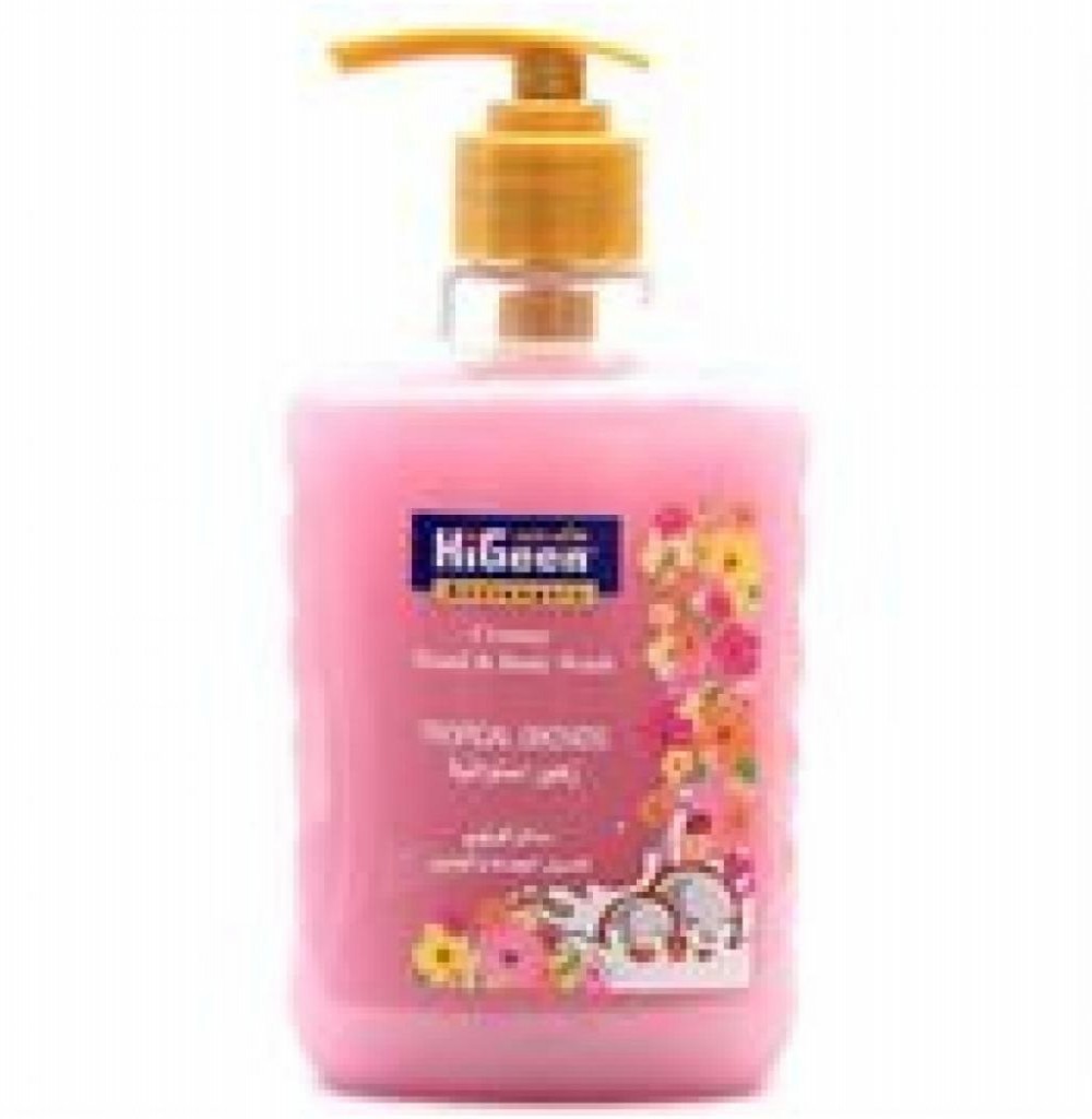 Sabonete Líquido HiGeen Cremoso H & B Wash Tropical 500ml 