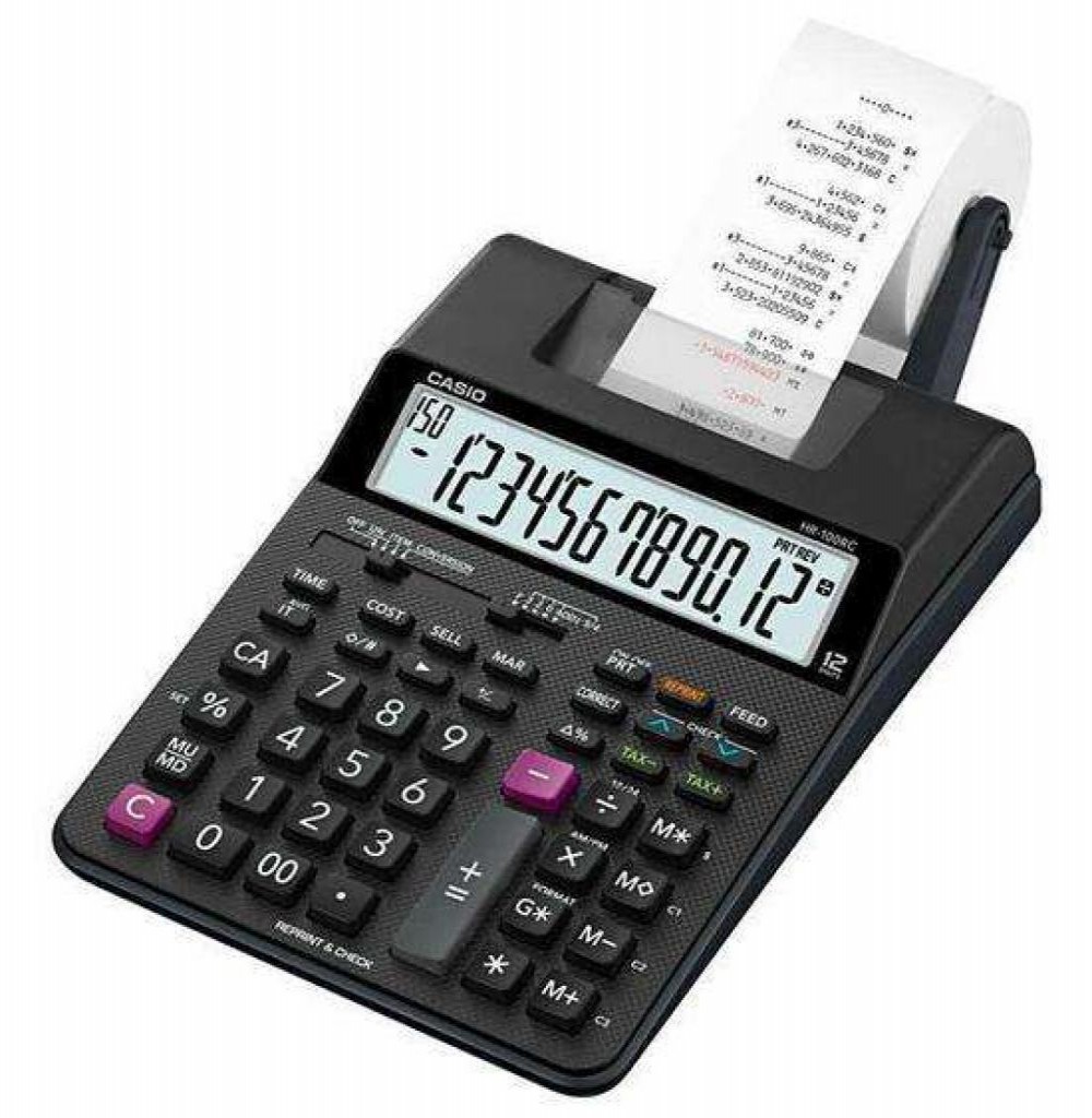 Calculadora Casio Hr-100rc Bobina Bivolt Pilha