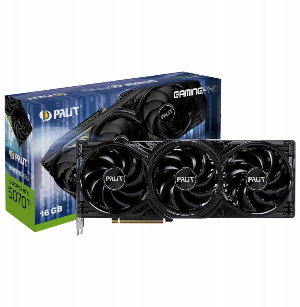 Placa de Video 16GB EXP. GF-RTX5070TI Palit Gamingpro NE7507T019T2-GB2031A