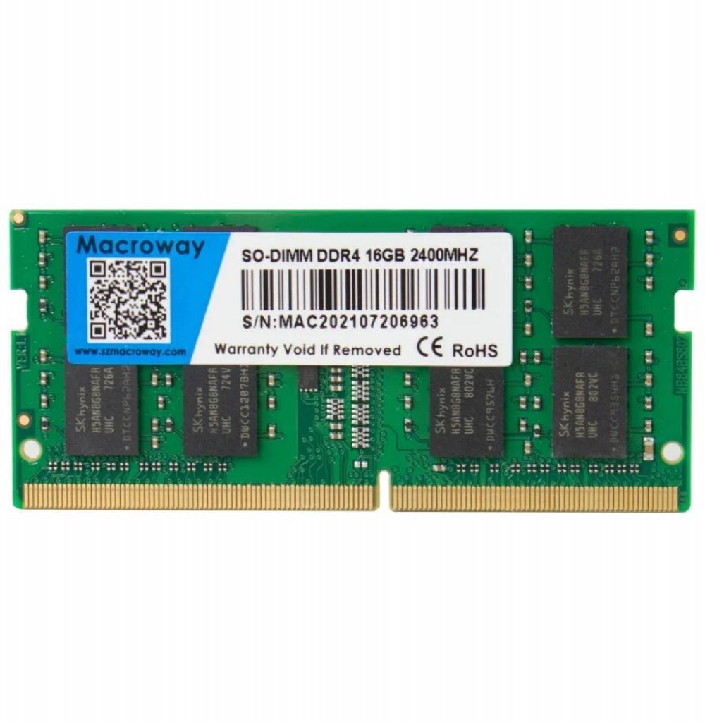 Memória Para Notebook DDR4 16GB 2400 Macroway 