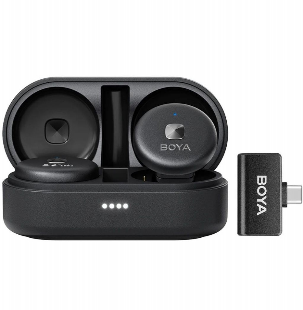  Microfone Boya OMIC-U USB-C Lapella Preto