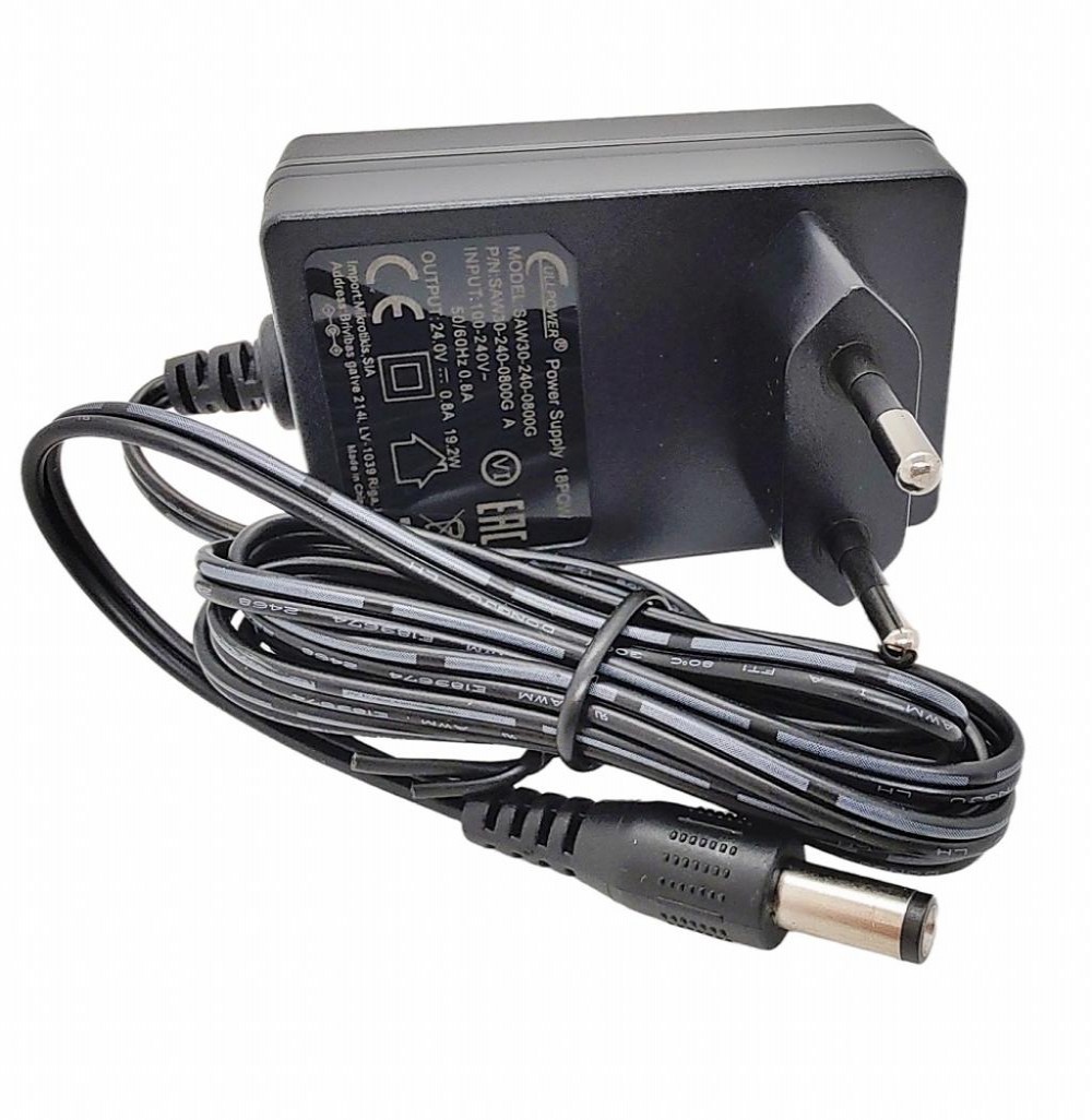 Mikrotik Fonte 24V 0.8 AMP 19W 18HPOW RB411 RB450