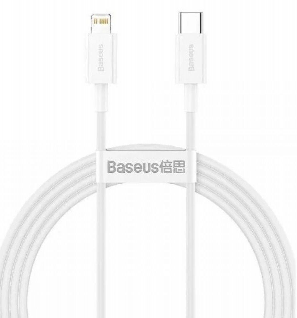 Cabo Celular Baseus 1.5M Usb-C Lightning Branco CATLYS-B02