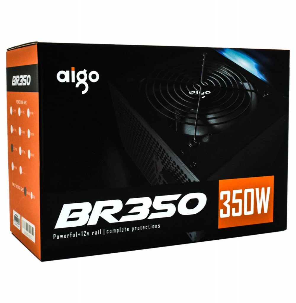 Fonte 350W Aigo BR350 Real Bivolt  
