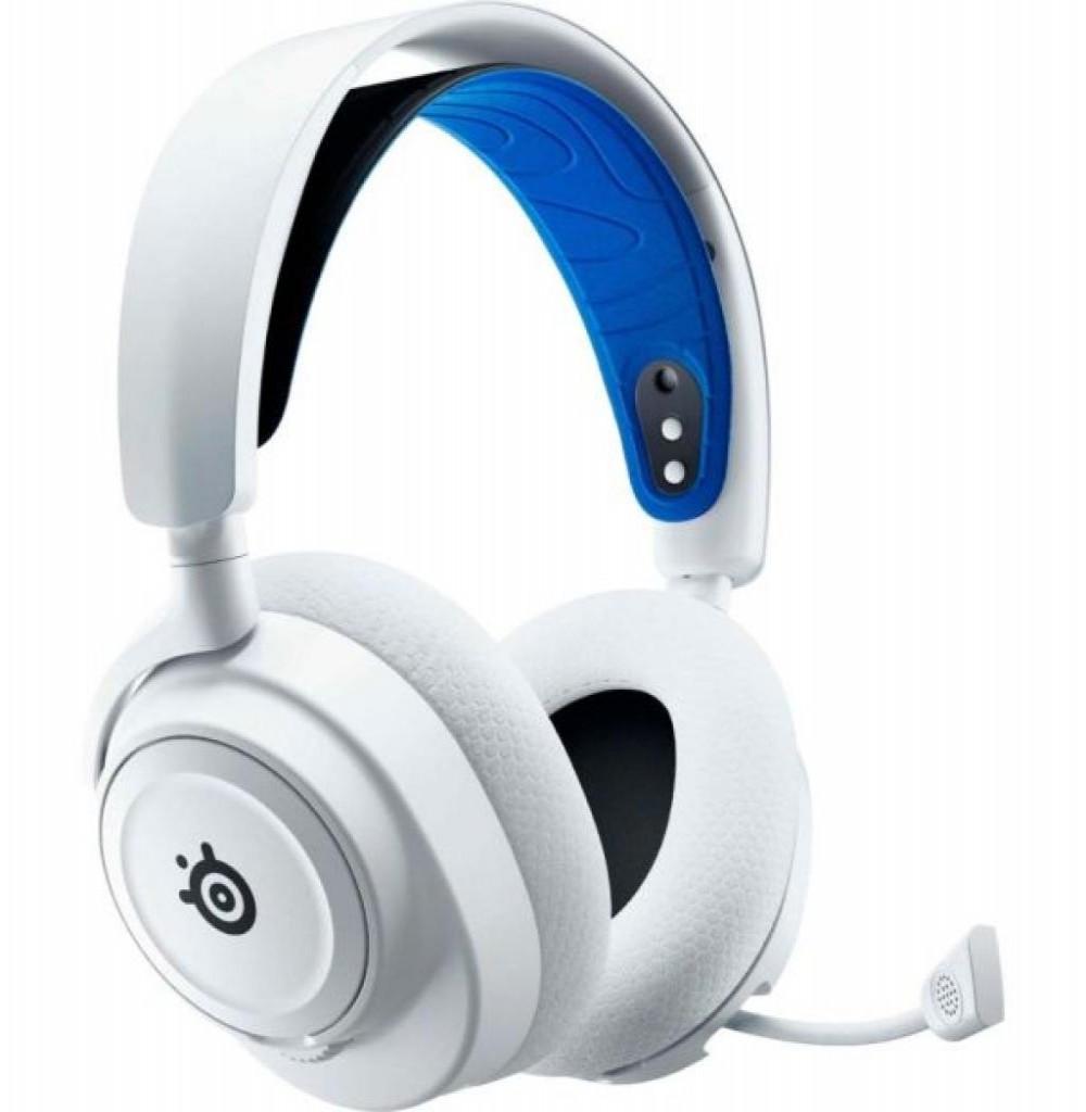Fone Steelseries 61561 Arctis Nova 7P Branco/Azul Sem Fio