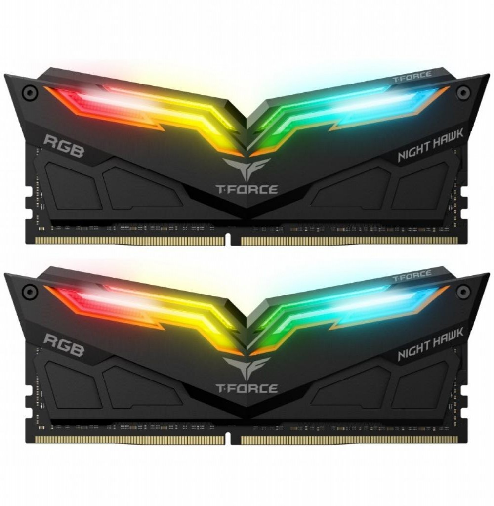 Memória DDR4 32GB 3200 TG T-Force Night Hawk RGB Black